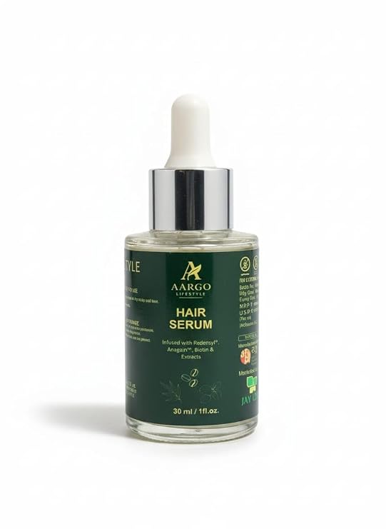 Aargo Lifestyle Hair Growth Serum | Redensyl + Anagain + Biotin — 30ml