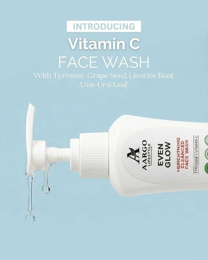 Aargo Lifestyle Even Glow Brightening Face Wash | Tyrosine + Vitamin C — 100ml