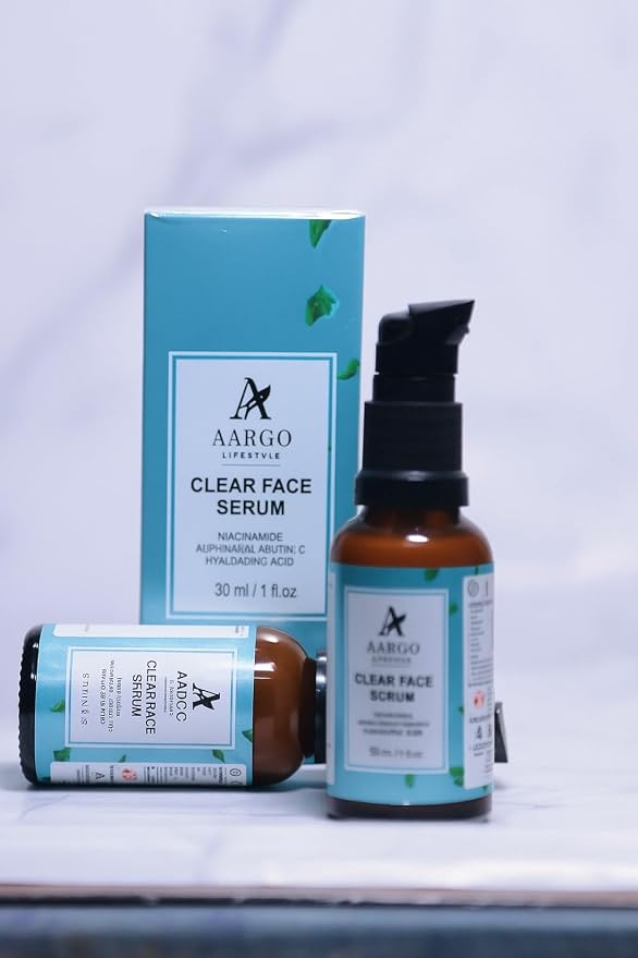 Aargo Lifestyle Clear Face Serum | Niacinamide + Vitamin C + Hyaluronic Acid — 30ml
